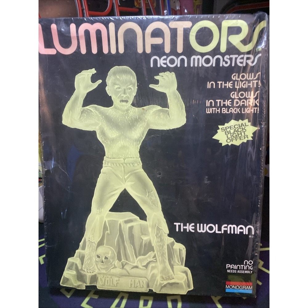 VTG Luminators The Wolfman Model Kit Monogram 1991 Blacklight